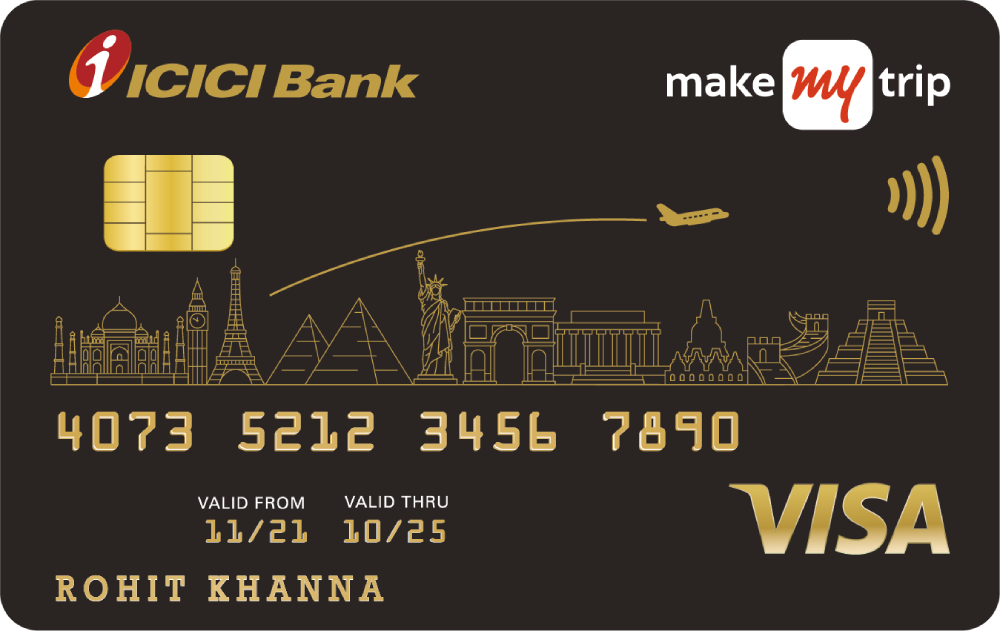 Make MyTrip ICICI Bank Platinum Credit Card